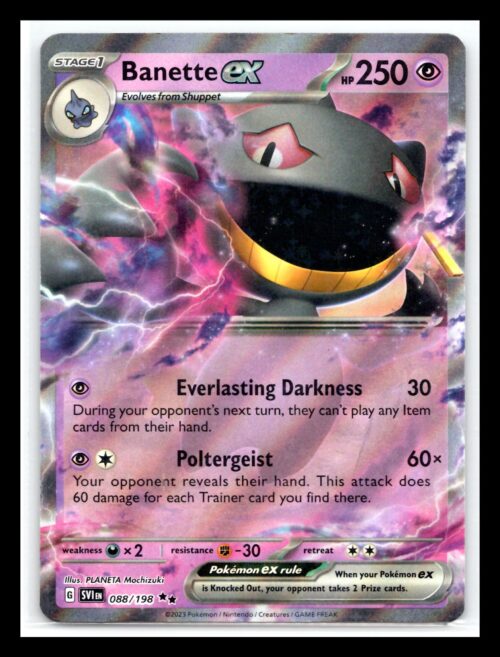 Scarlet & Violet Base Set #088/198 Banette ex